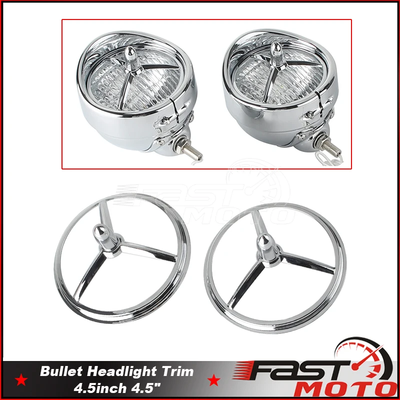 Motorcycle Headlight Trim Ring 4.5inch 4.5