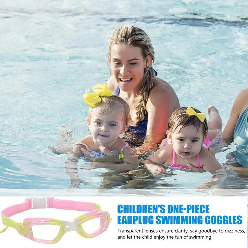 Kids Goggles For Swimming 8-12 Toddler Swim Goggles With Earplugs Swimming Glasses Waterproof Swim Glasses Kids Swimming Glasses