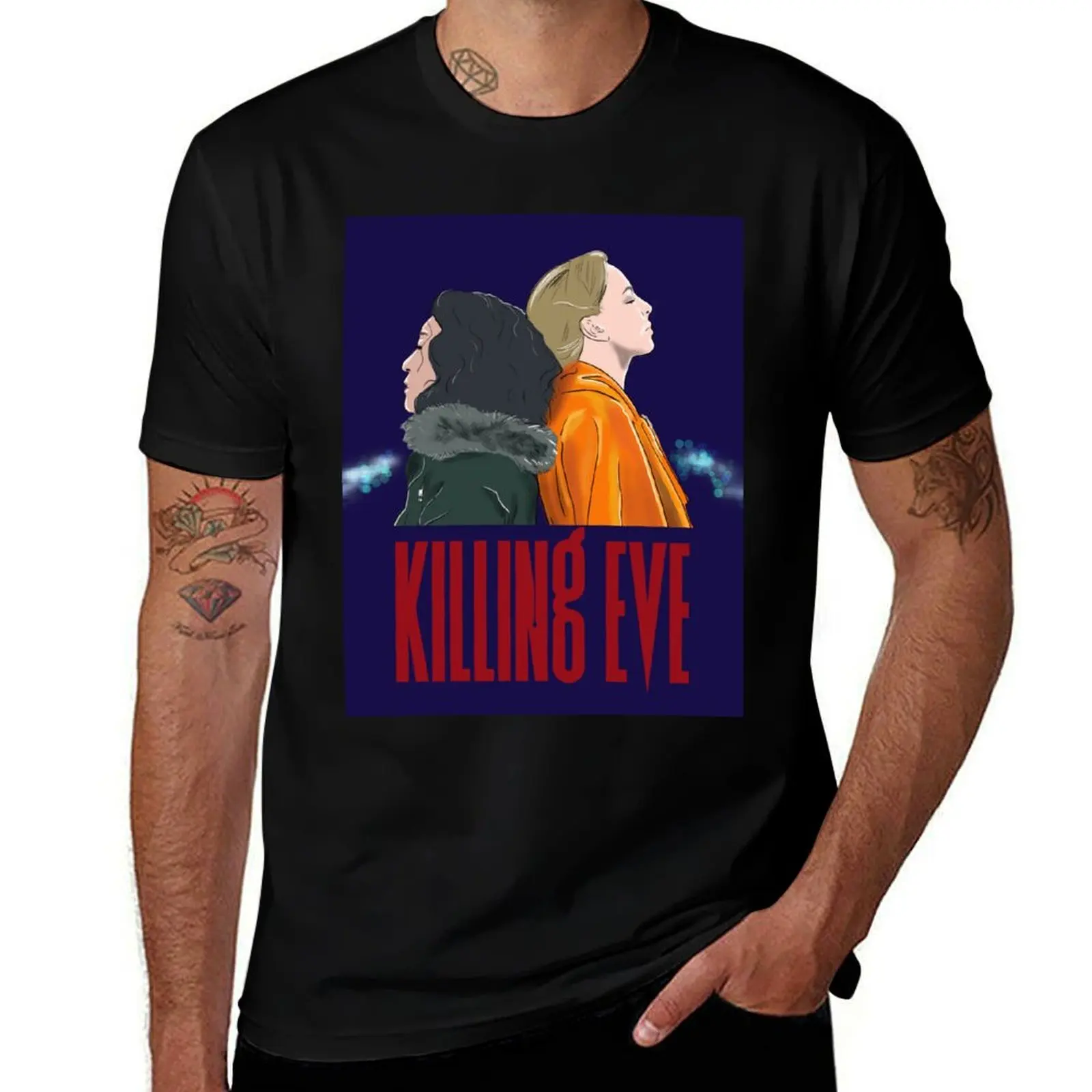 Villanelle Eve Villaneve 3 finale bridge scene T-Shirt Large Size Casual Tee Shirt T-Shirt
