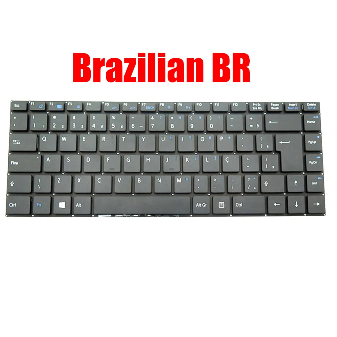 Brazilian BR For VAIO FE14 VJFE41F11X VJFE42F11X VJFE43F11X Laptop Keyboard Black Without Backlit