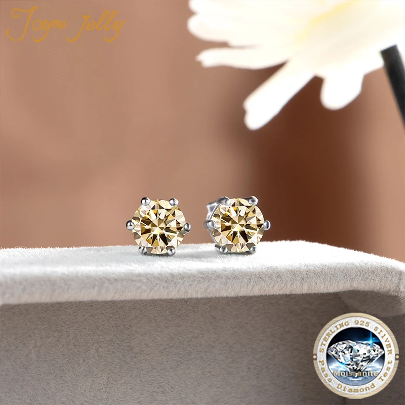 JoyceJelly Moissanit Schmuck-Set mit 1CT D Farbe VVS 3EX Moissanit Stein Pass Diamant Test Hochzeit Luxus edlen Schmuck Geschenk – Detail 18