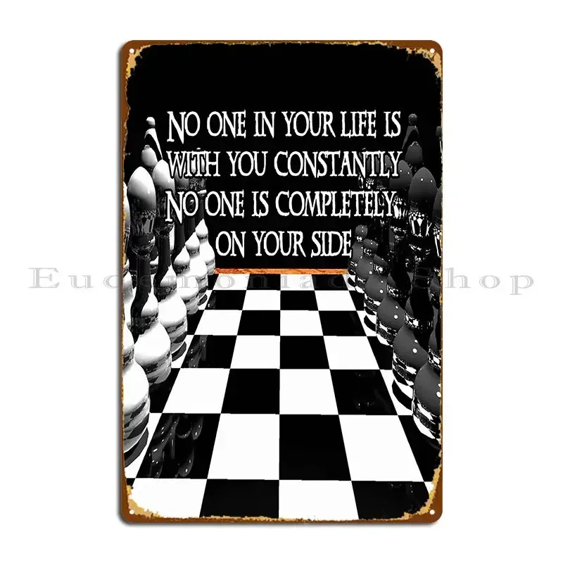 Chess Quote Metal Signs Design Mural Design Party Design Pub Tin Sign Poster