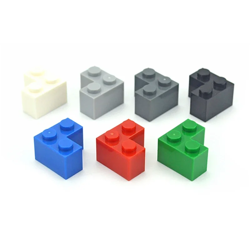 DIY Building Blocks 80pcs Thick Figures Bricks 1+2 Dots Educational Creative Construction Toys 2x2 Corner Compatible with 2357