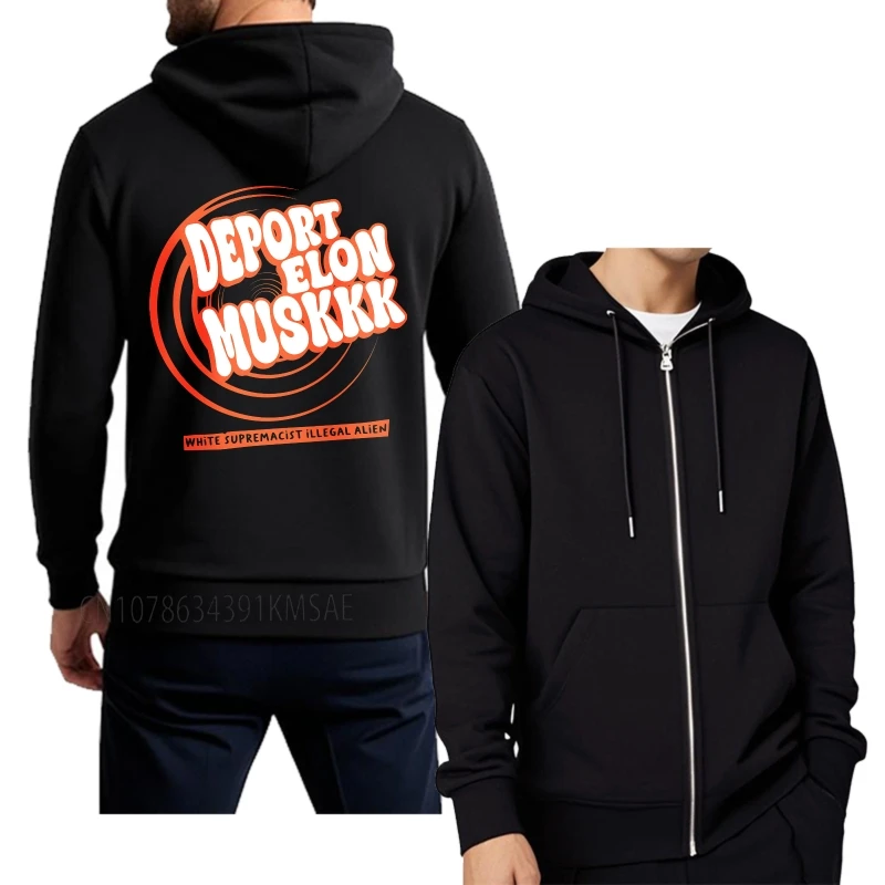 Treino adolescentes outono hoodies deport elon muskkk branco supremacist illegal alienígena marca moletom com capuz para homem básico