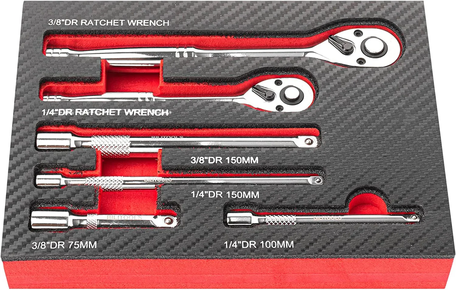 

Ratchet Set with Extension Set 1/4", 3/8" Drive Quick-Release Head 72-Tooth CR-V Hand Tools Wrench Kit Socket Wrenches