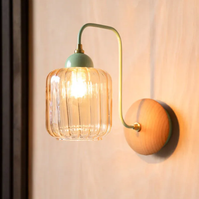 Modern Nordic Minimalist Wall Lamp Glass Indoor Light Art Home Decoration LED Chandelier for Living Room Bedside Study Staircase