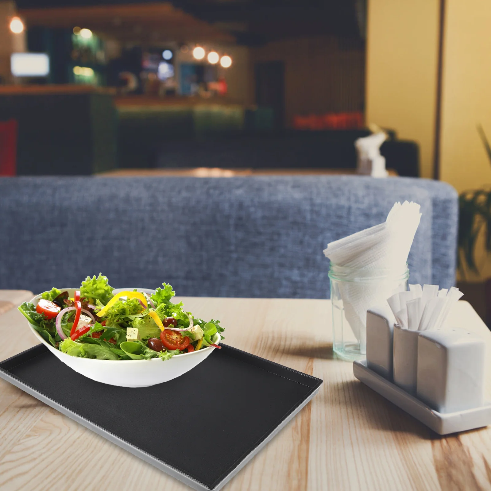 

Wooden Grain Serving Tray Rectangular Food Storage Plate For Party Appetizer Nuts Fruit Bread Kitchen Tableware Melamine