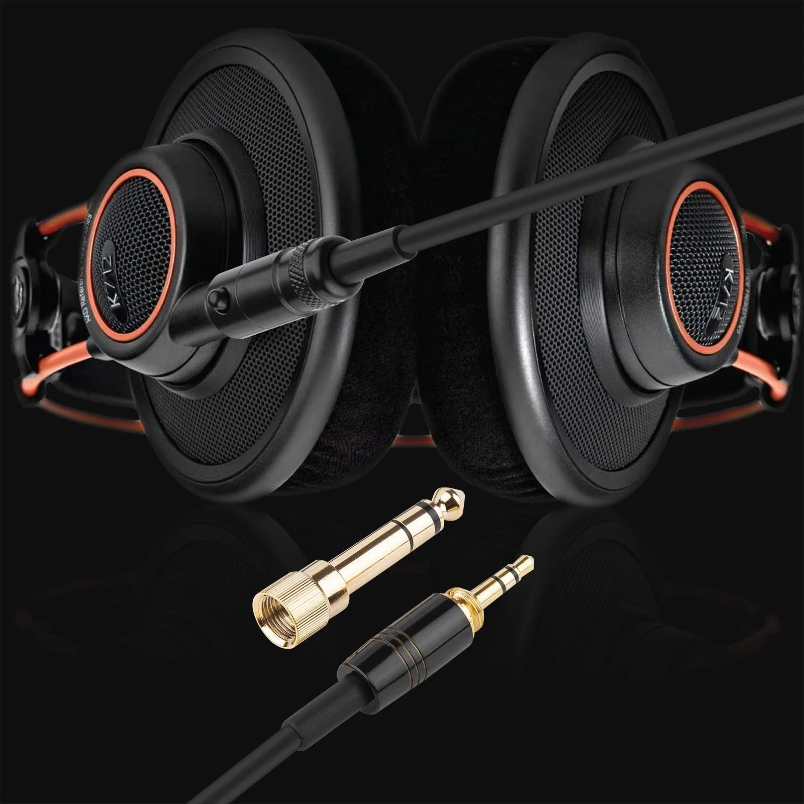 Mini xlr 3ピン,6.35mm,akg q701 k702 k182 k275 k175 k712 pro k553