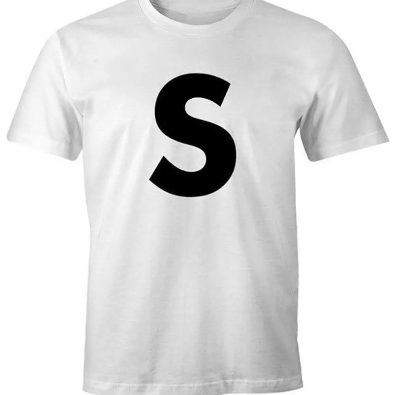 Mens Salt Costume Mustard Letter S Carnival Carnival Fun Shirt