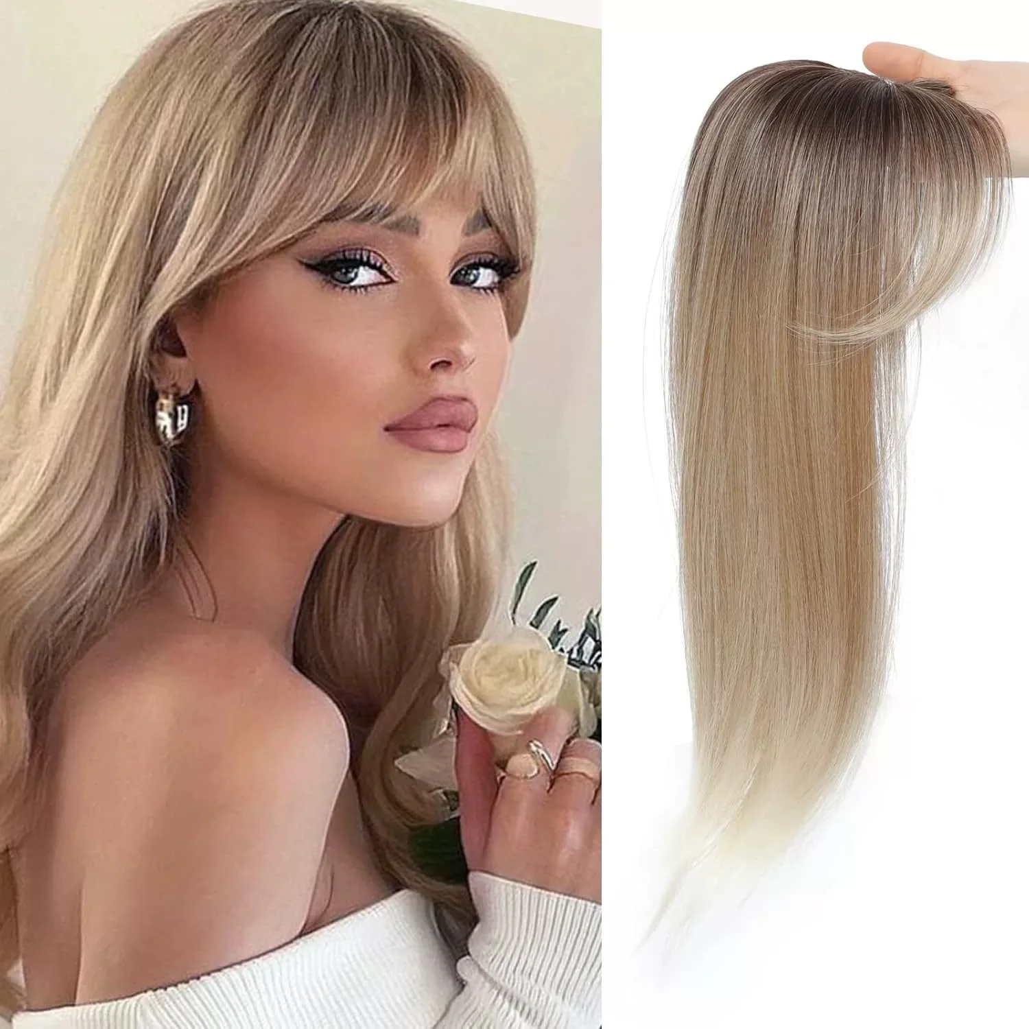 hair-toppers-for-women-ombre-dark-rooted-blonde-hair-pieces-with-air-bangs-seamless-invisible-top-hairpieces-to-cover-gray-hair