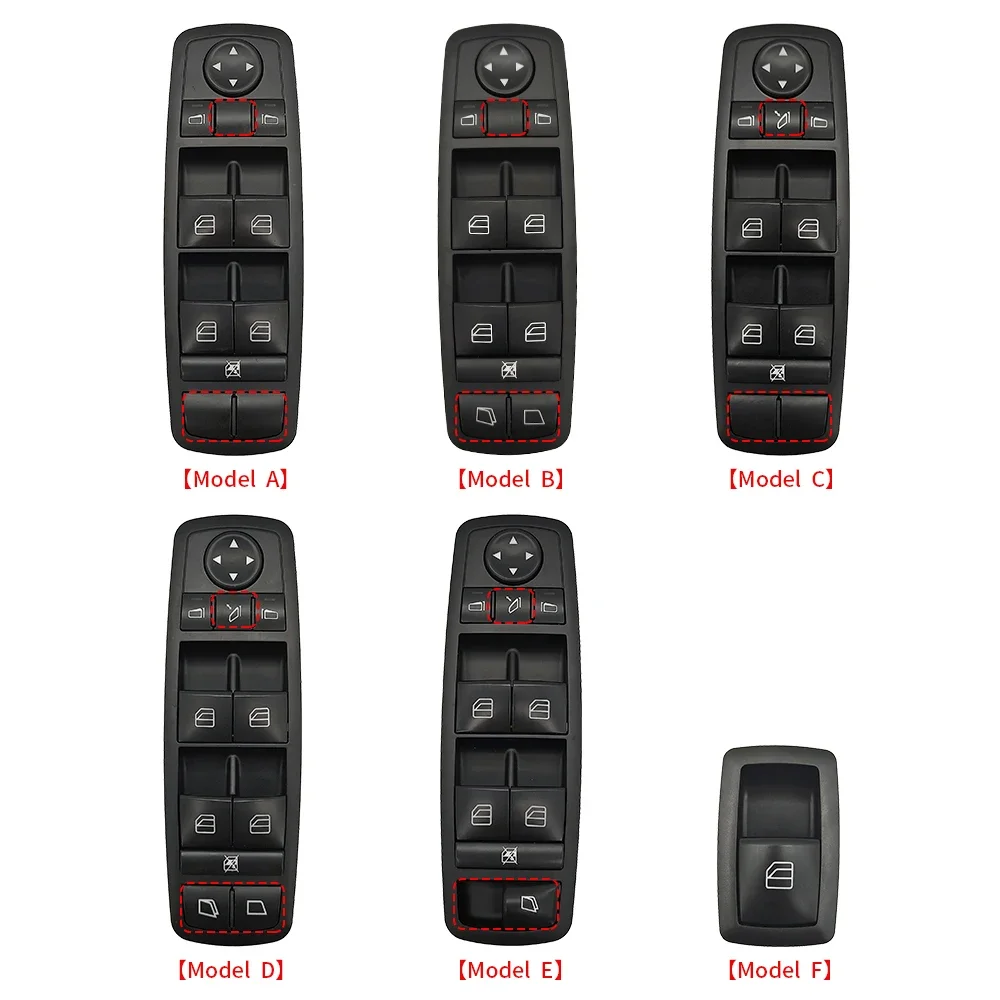 For Benz W164 W251 Car Electric Power Master Window Switch Replacement For Mercedes ML GL R Class R300 GL350 ML400 GL450 GL550 2