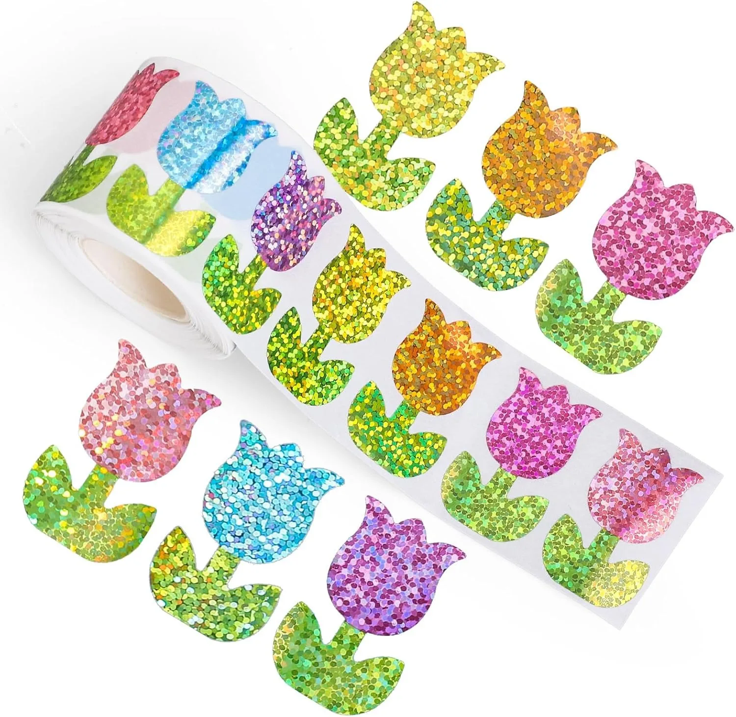 Cartoon Colorful Flower Decorative Reward Label Stickers, Student Desk Notebook Classroom Decoration Stickers, Suitable for Teacher Reward Supplies Stickers, Gift Decoration Packaging Stickers