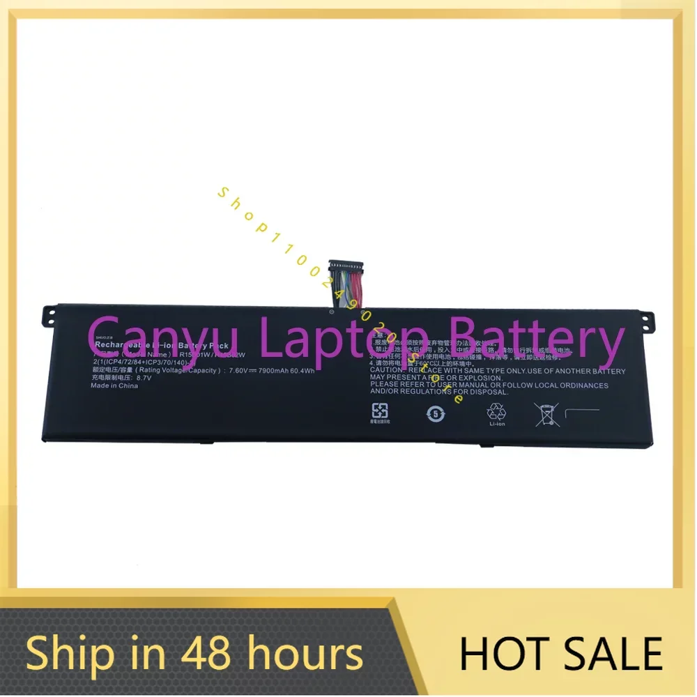 

New R15B01W New Battery For Xiaomi Pro 15.6" Series 7.6V 7900mAh 60.04WH
