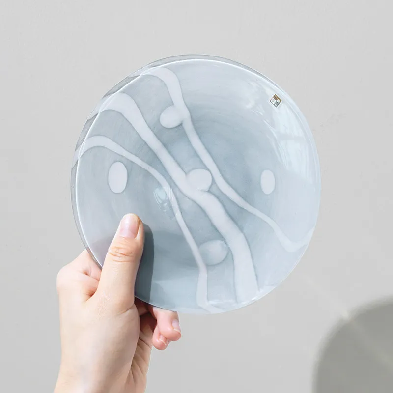 

Glass Small Salad Bowl Household Fruit Cake