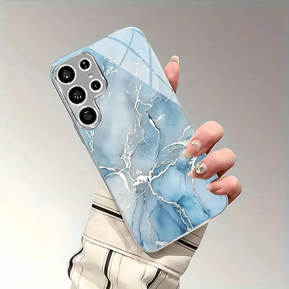 Marble Gold Foil Fluid Ink  Phone Case for Samsung Galaxy S24/ S24 Ultra/ S25FE/S25 /S25 Ultra / S26/S26 Ultra/S26 Plus