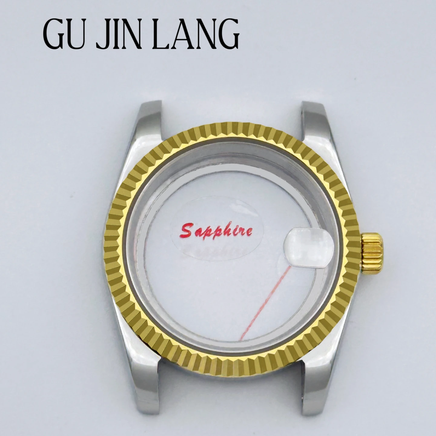 【Factory direct sales】40mm mechanical watch accessories sapphire glass stainless steel shell suitable for NH35/NH36/NH38