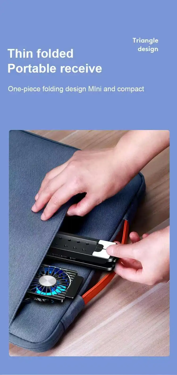 مبرد قابل للطي لمراوح تبريد الكمبيوتر اللوحي، حامل تبريد الكمبيوتر اللوحي لجهاز iPad Kindle Ebook Redmi Pad pro Tab Cradle