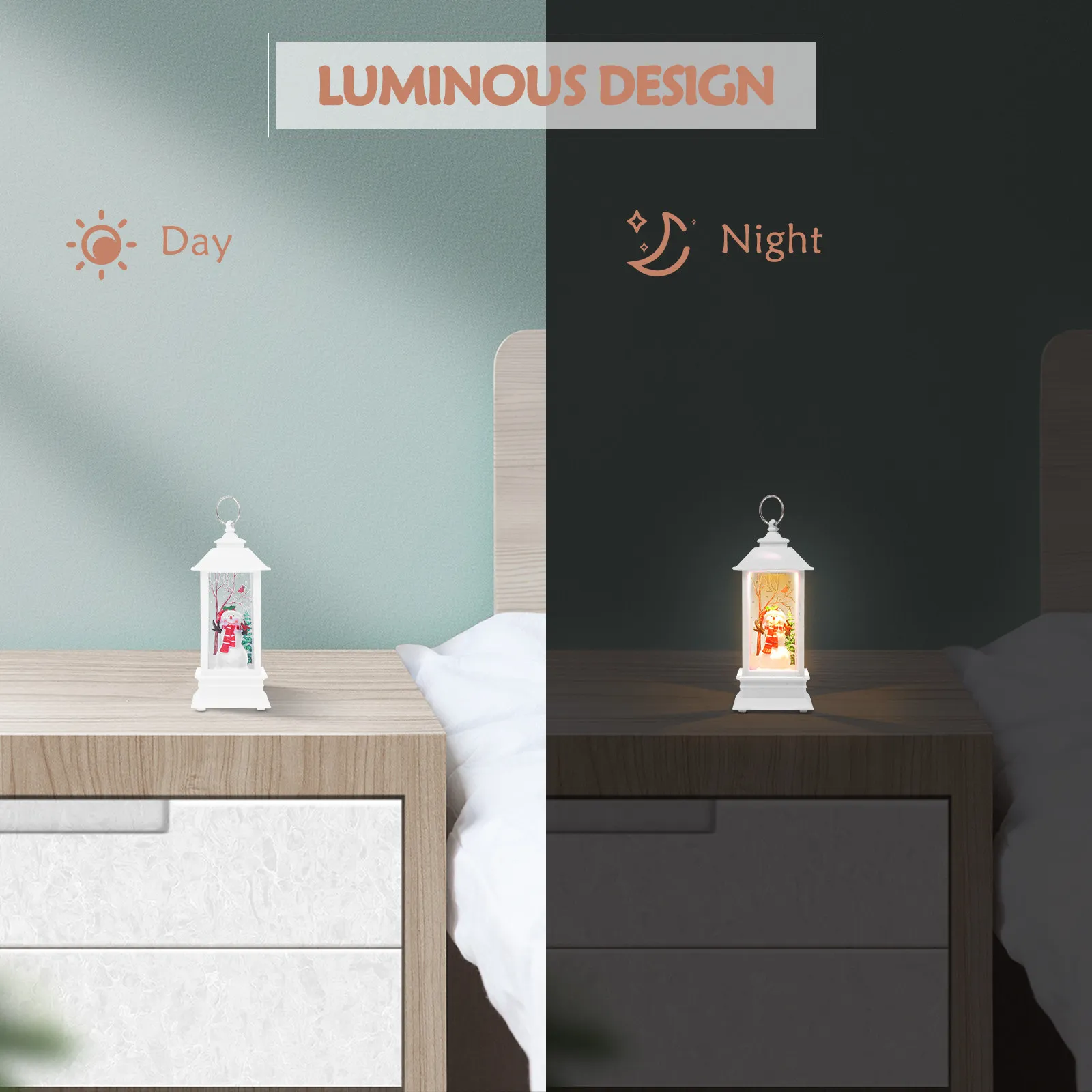 

1 шт. Рождественский ветряной фонарь с LED-подсветкой, светящийся декор для рождественской вечеринки, настольный, портативный, светящееся украшение, ночник, декоративный светильник