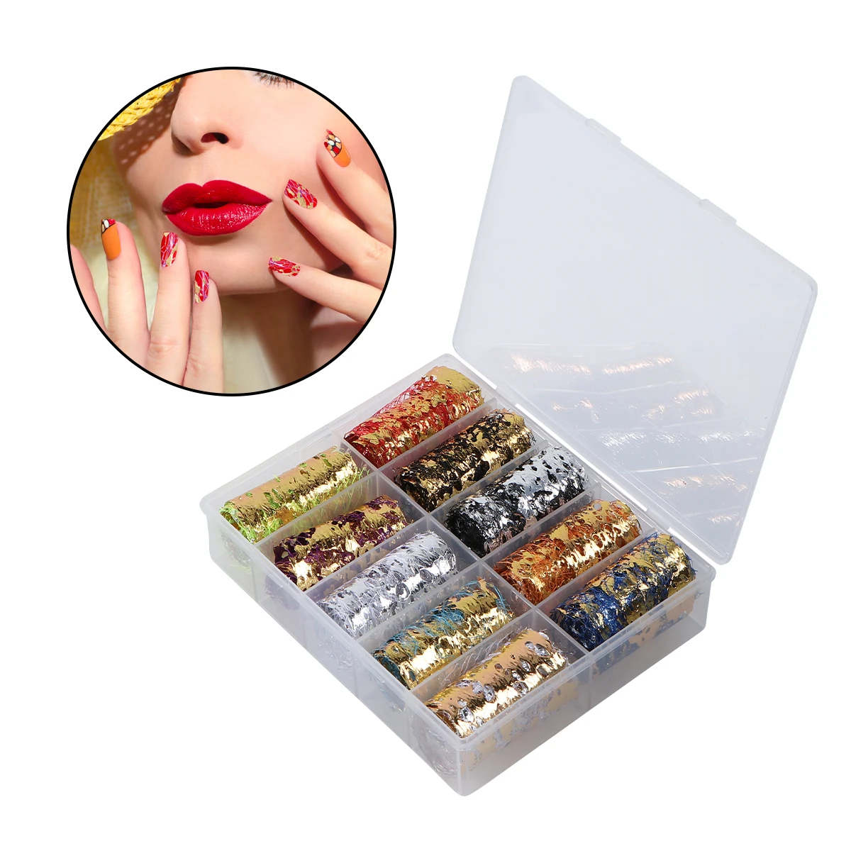 

Nail Decor Lightweight Durable Manicure Supplies DIY Decoration Artificial Natural Nails Salon Gift