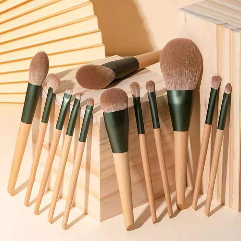 10 Pcs Makeup Brush Set Super Soft Full Brushesblush, Powder Brush, Eye Shadow Brush, Highlighter