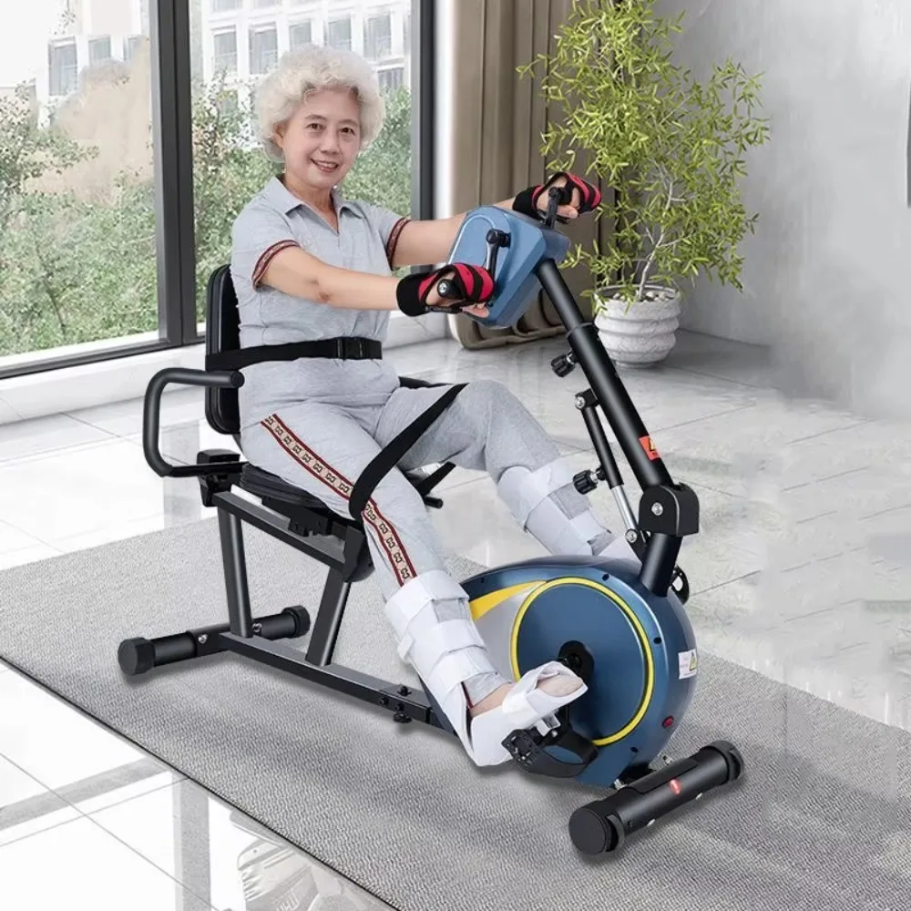 Electric Rehabilitation Exercise Bike Stroke Paralysis Recovery Upper Lower Limb Trainer Senior Elderly Leg Therapy Machine