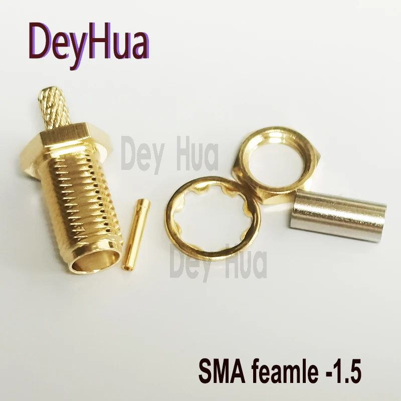 10Pcs/100Pcs  RF Coaxial Adapter  Female  Connector Converter for  Handy Talkie Radio