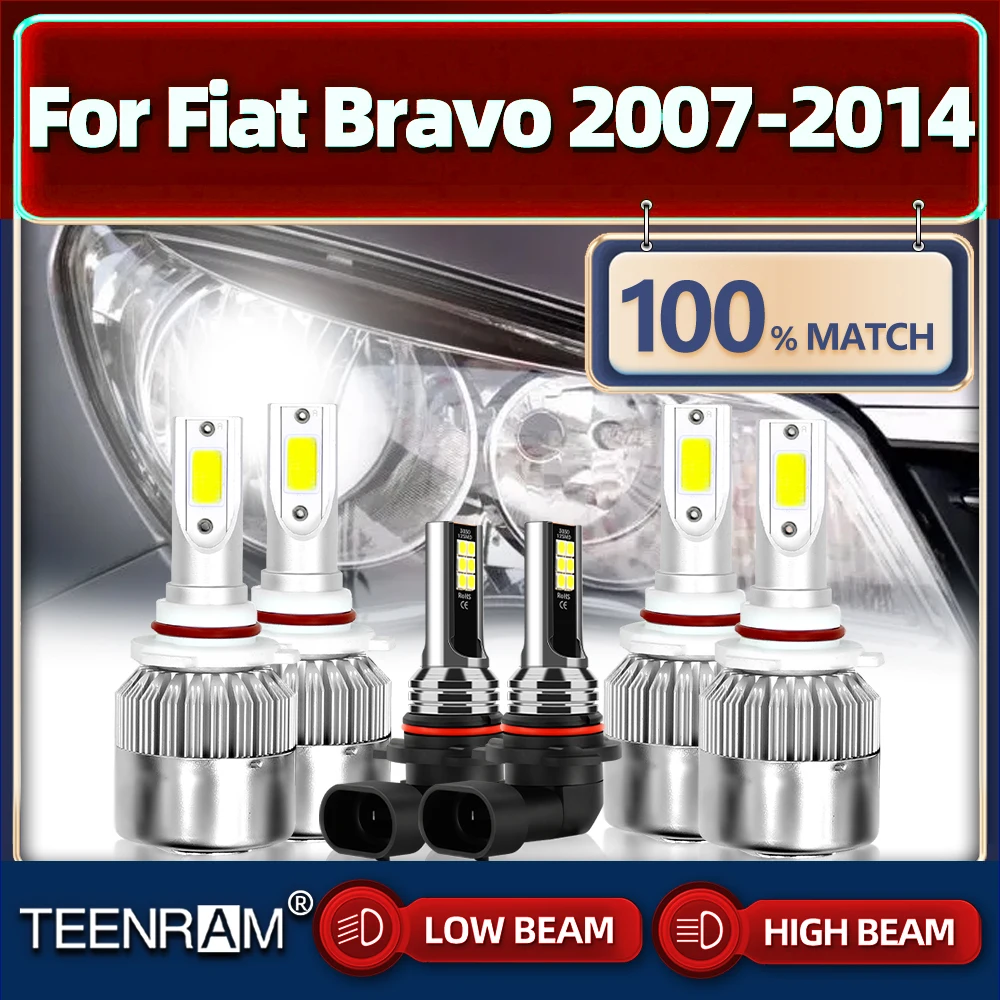 

H1 Canbus LED Headlight H11 Car Fog Light Bulbs 60000LM 360W Auto Lamps For Fiat Bravo 2007 2008 2009 2010 2011 2012 2013 2014