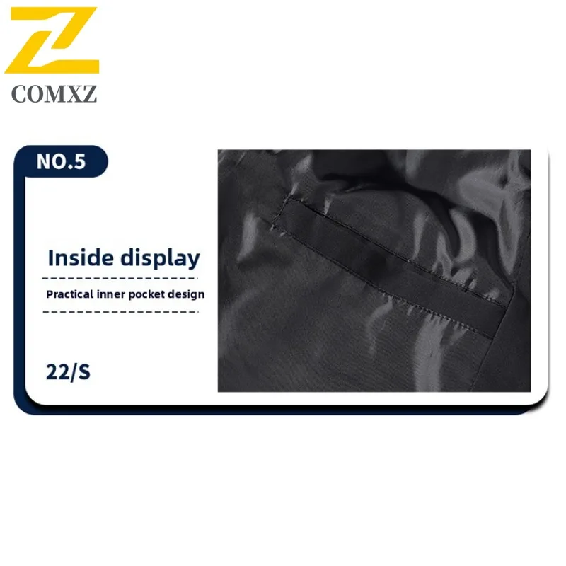 COMXZ メンズ ワークジャケット プレミアム クラシック ベースボールカラー アウトドア 厚手 暖かいパーカー デイリーファッション 防寒 冬服