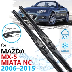 for Mazda MX-5 MX5 Miata NC 2006~2015 Car Wiper Blades Front Windows Windscreen Windshield Car Accessories 2007 2008 2009 2010