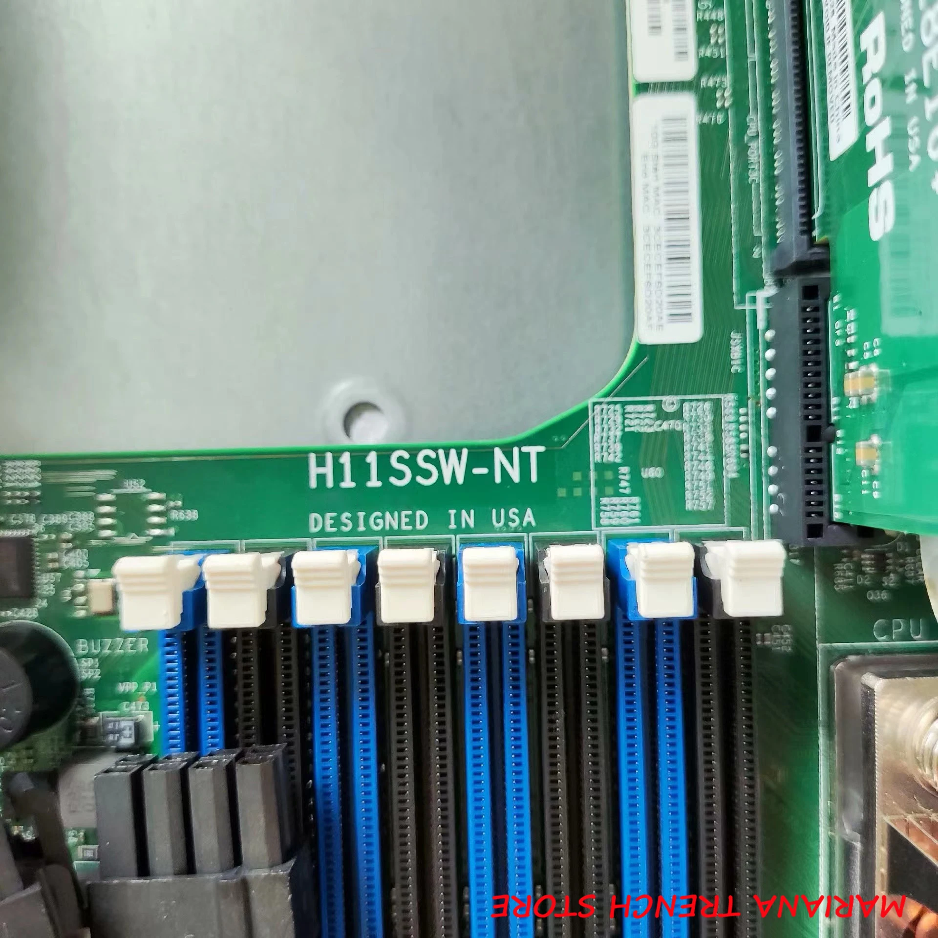 H11SSW-NT for Supermicro Motherboard EPYC 7001/7002 Series Processor DDR4 M.2 NVMe SATA3 10GBase-T LAN Port