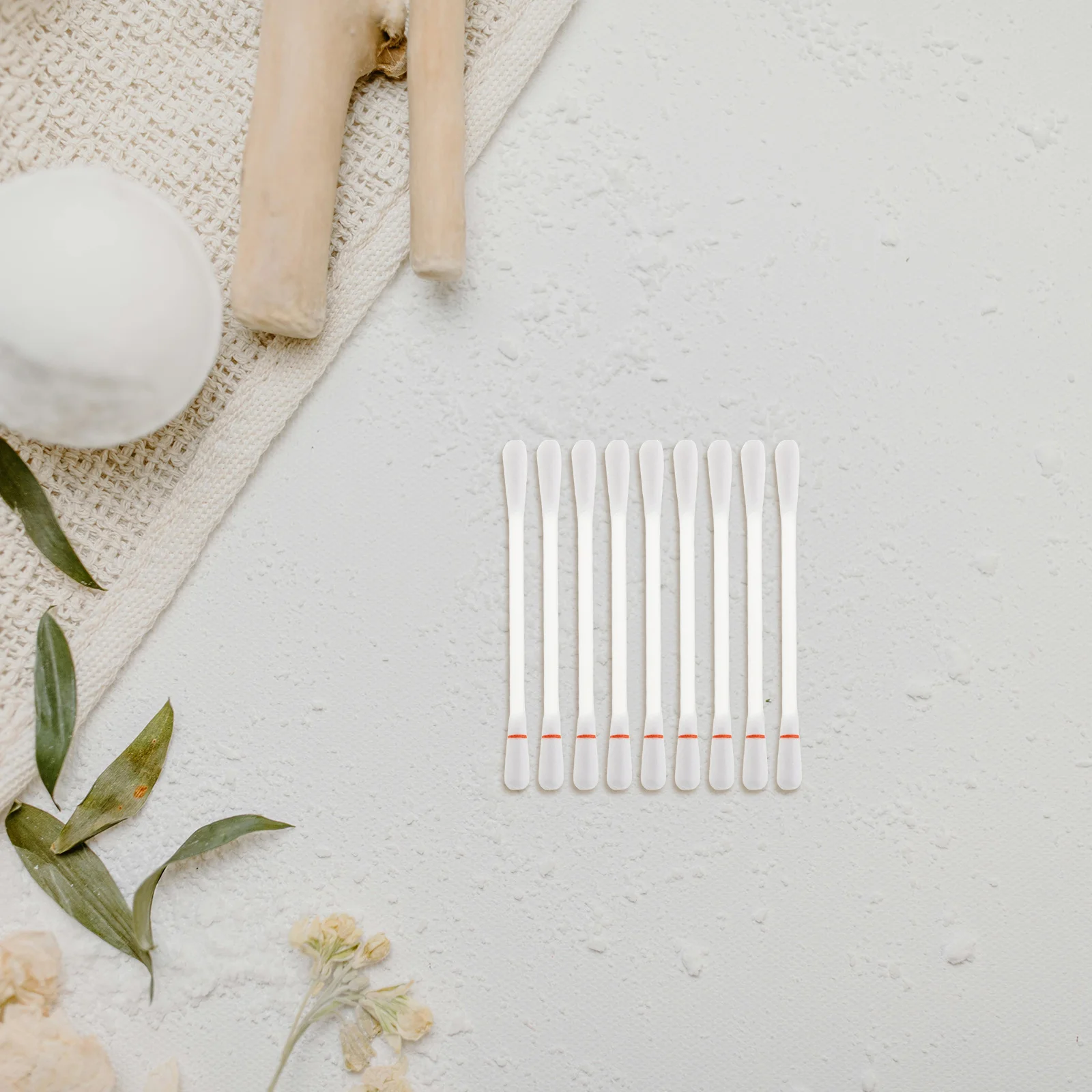 

Saline Cotton Swabs Dual Head Design for Eye Nose Wound Care Gentle on Skin Individually Wrapped Portable Travel Supply