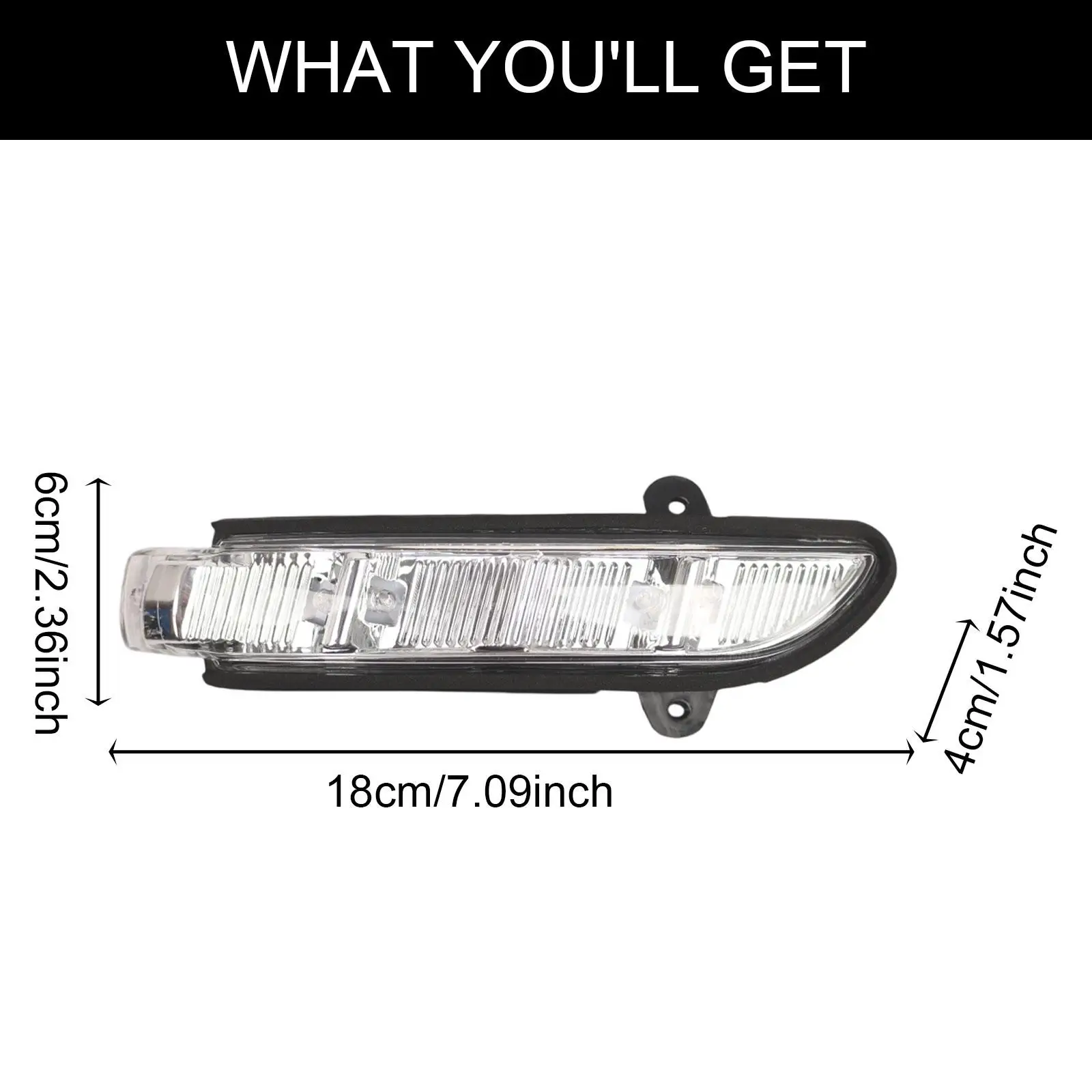 Side Mirror Turn Signal Light Professional Left Side Marker Light for Mercedes-benz CL 2006-2009 CLS 2006-2008 Pre-facelift