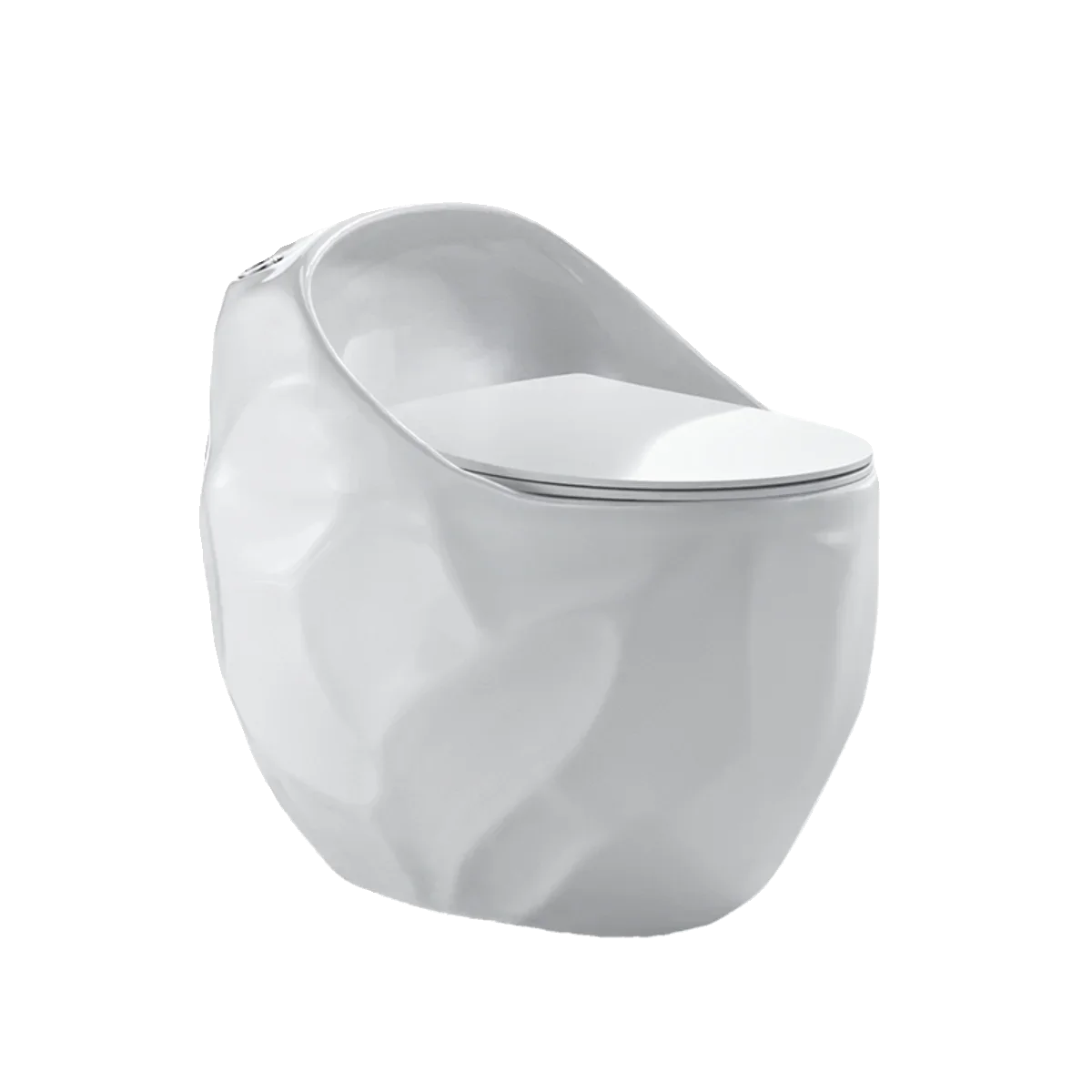 TAO Tao Small Apartment Toilet Personalized Egg-shaped Siphon Toilet Large Pipe Splash-proof Deodorant Silent Toilet view 2
