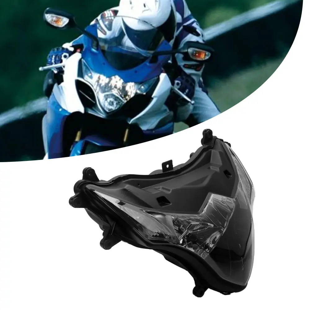 

1 Pcs Headlight Lamp Assembly Housing Fits For Suzuki Gsxr1000 Gsxr Gsx-R 1000 2009-2016 K9 Abs Plastic Clear Lens Black Casing