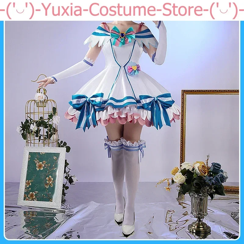 Anime Wonderful Precure! Cure Nyammy Elegant Dress Lovely Uniform Cosplay Costume Halloween Party Role Play Outfit