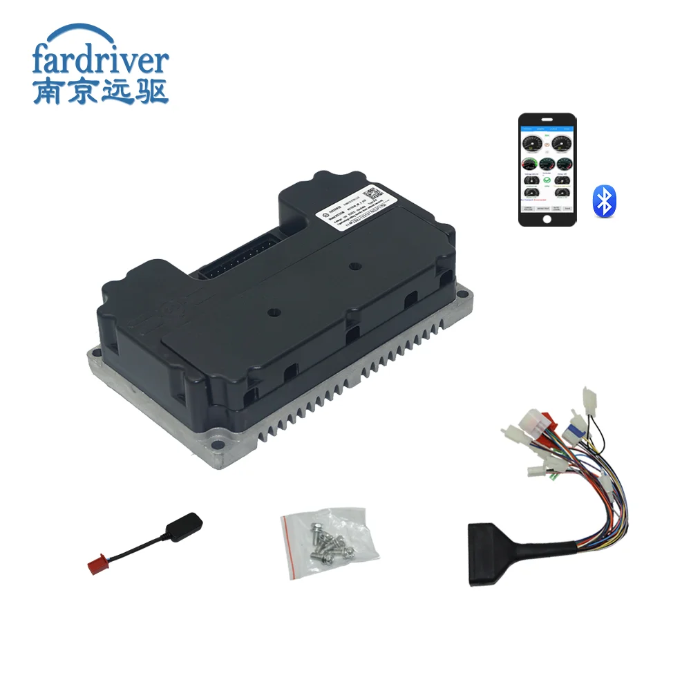 FARDRIVER Motorcycle Controller ND72240 High Power 240A BLDC Programmable For 2kW QSMotor Electric Scooter Controller