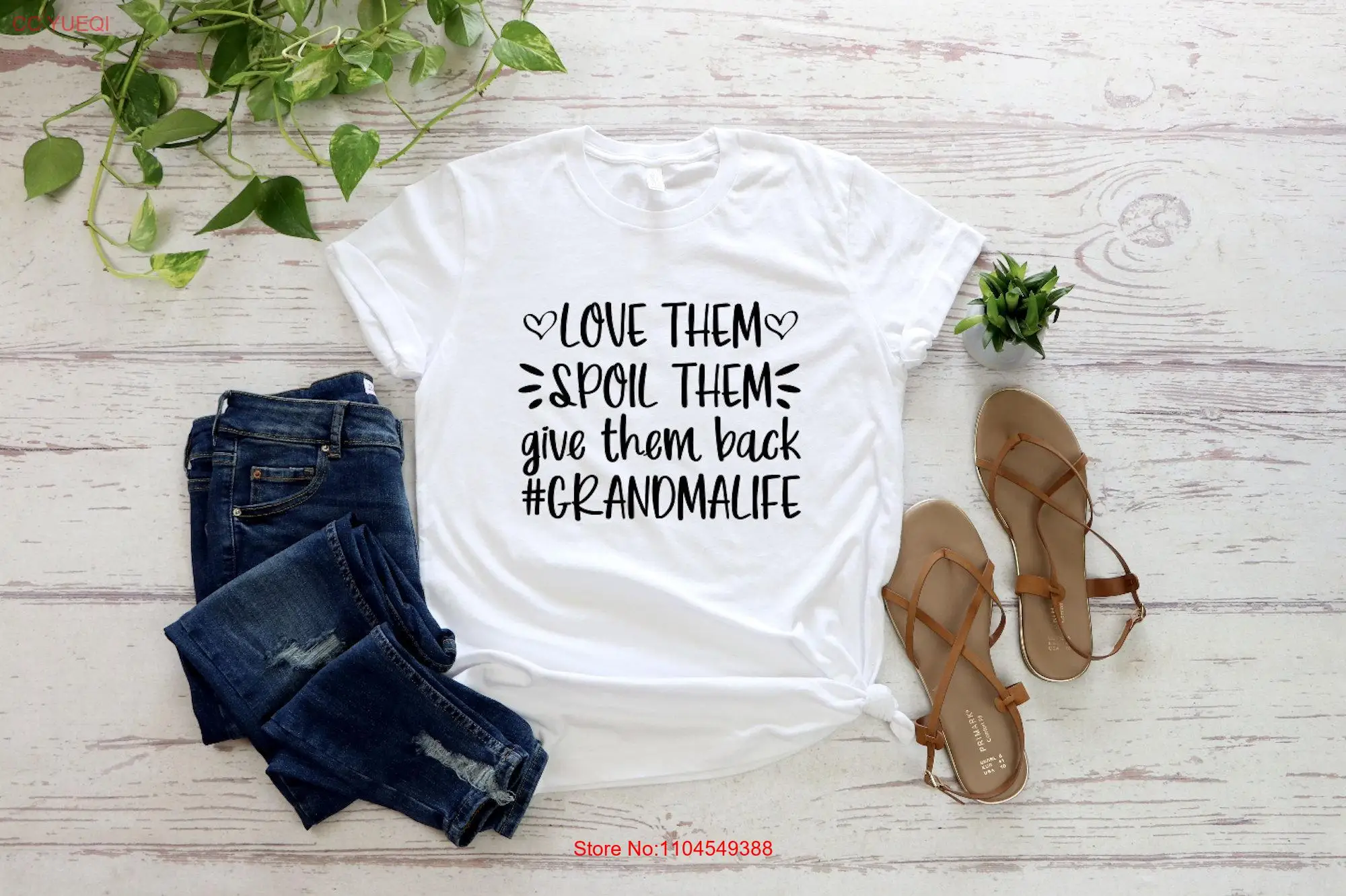 

Love Them Spoil Give Back Grandma T Shirt Grandmother s for Funny Life long or short sleeves