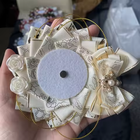 Luxury Ita Bags Accessories，Badge Holder Base Tray，Anime Cosplay Badge Rosette ，Lolita Ribbon Decoration