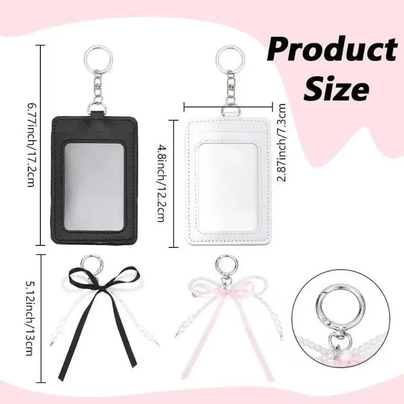Cute Kawaii Photocard Holder INS Style Protective PVC Photo Card Case Decorative for Girls Daily Use