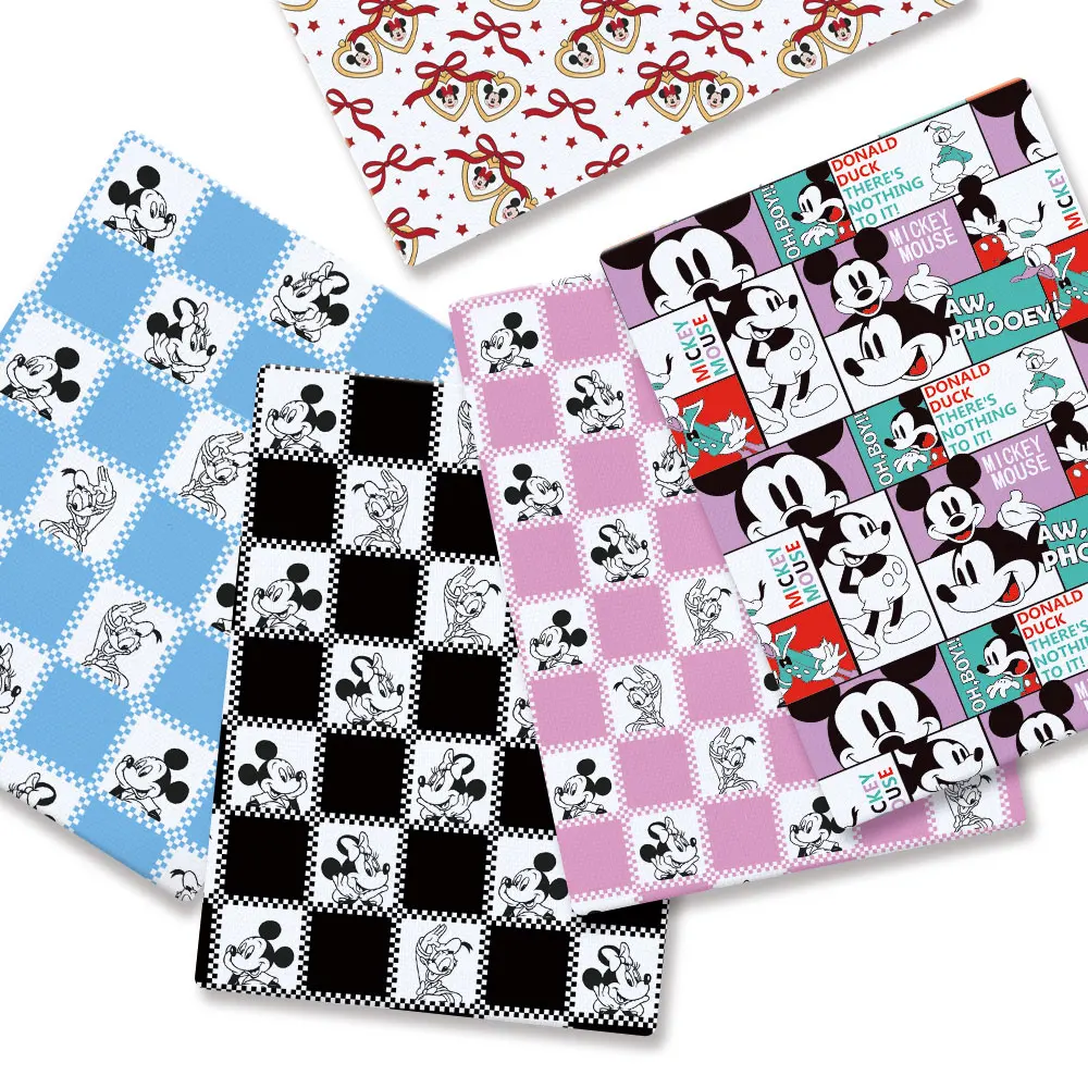 ديزني النسيج 140x50 سنتيمتر الكرتون النسيج خليط الأنسجة طفل المنسوجات المنزلية الخياطة دمية فستان الستار نسيج القطن والبوليستر #1