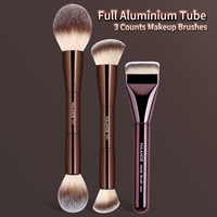 MAANGE 3pcs Makeup Brushes Double-head Powder Concealer Brushes Ultra Thin Foundation Brush for Liquid Cream Cosmetics Blending