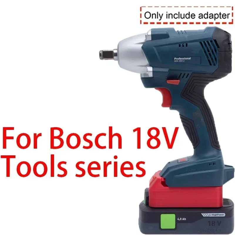 Adaptor/konverter untuk Bosch 18V, alat Li-ion, cara mengubah ke fefol, adaptor baterai Li-ion 18V