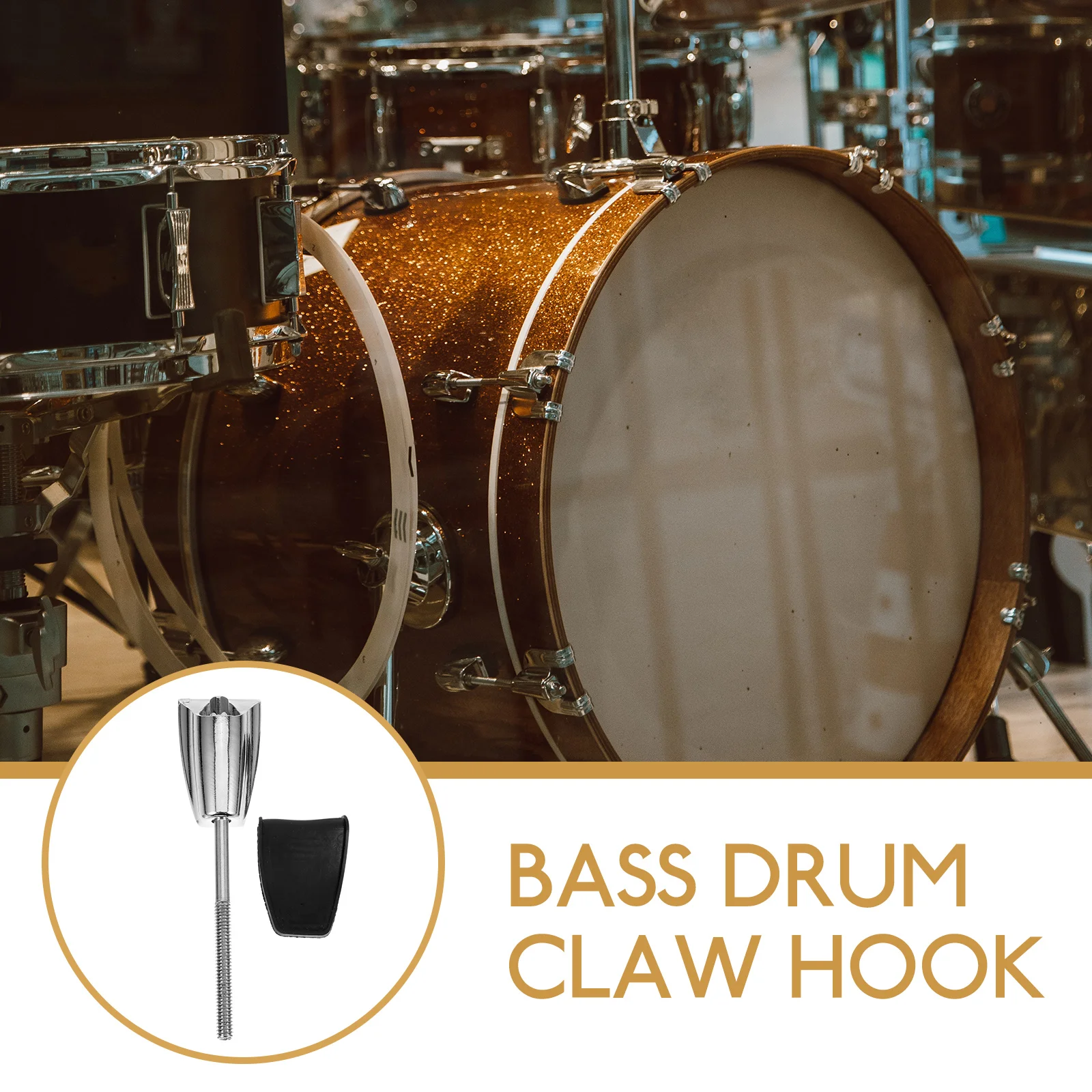 

Zinc Alloy Drum Hooks Claw Lugs for Bass Snare Drum Set Accessories Durable Metal Connector Silver Color Lightweight Portable