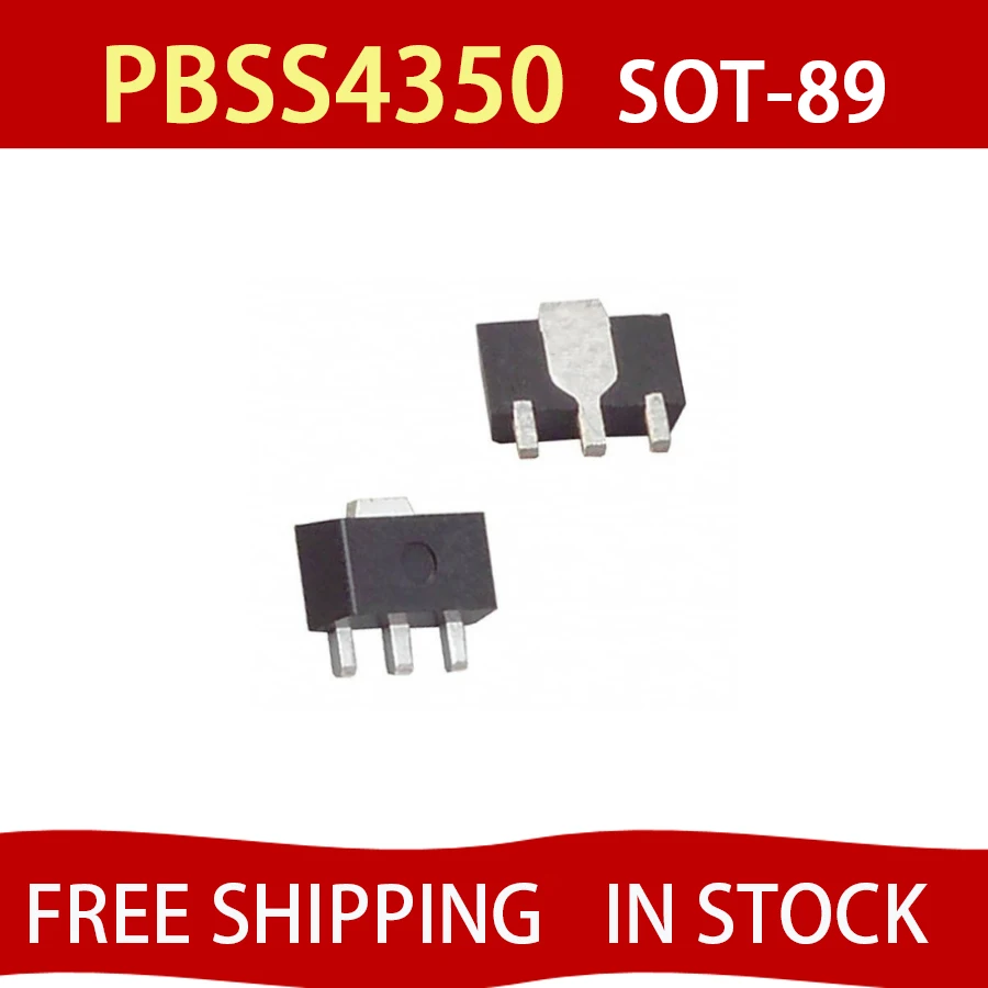 10PCS PBSS4350X PBSS4350 S43 TRANS NPN 50V 3A SOT89