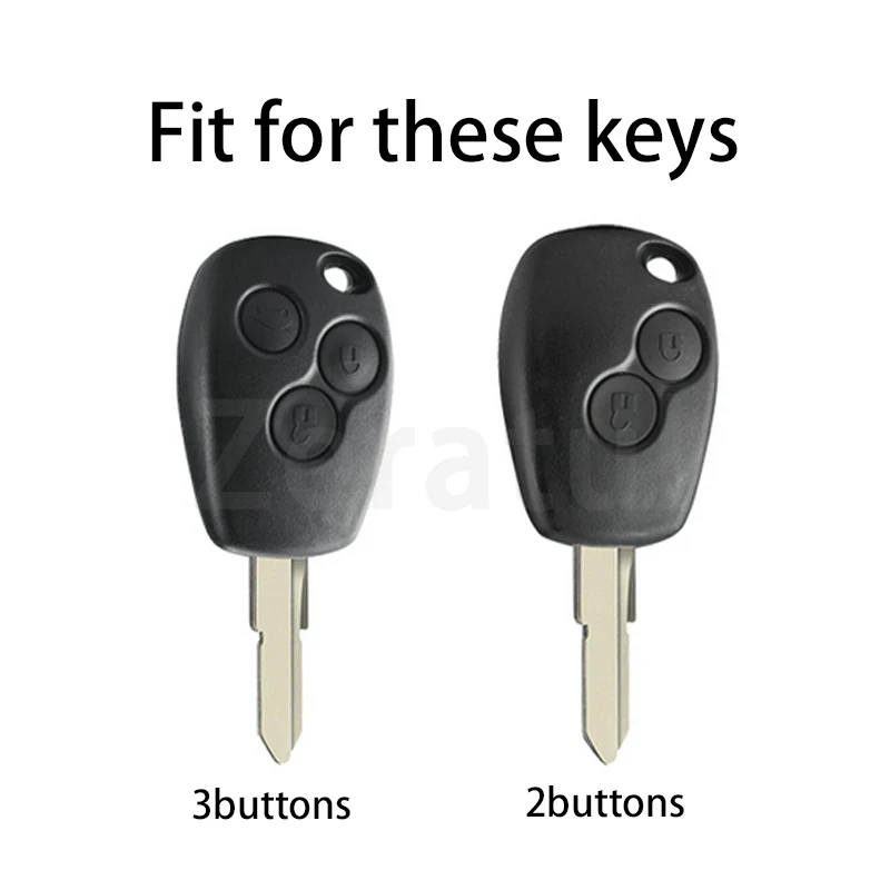 2/3 Buttons TPU Car Key Cover Case Shell Fob Holder for Renault Kangoo DACIA Scenic Megane Sandero Captur Twingo Modus