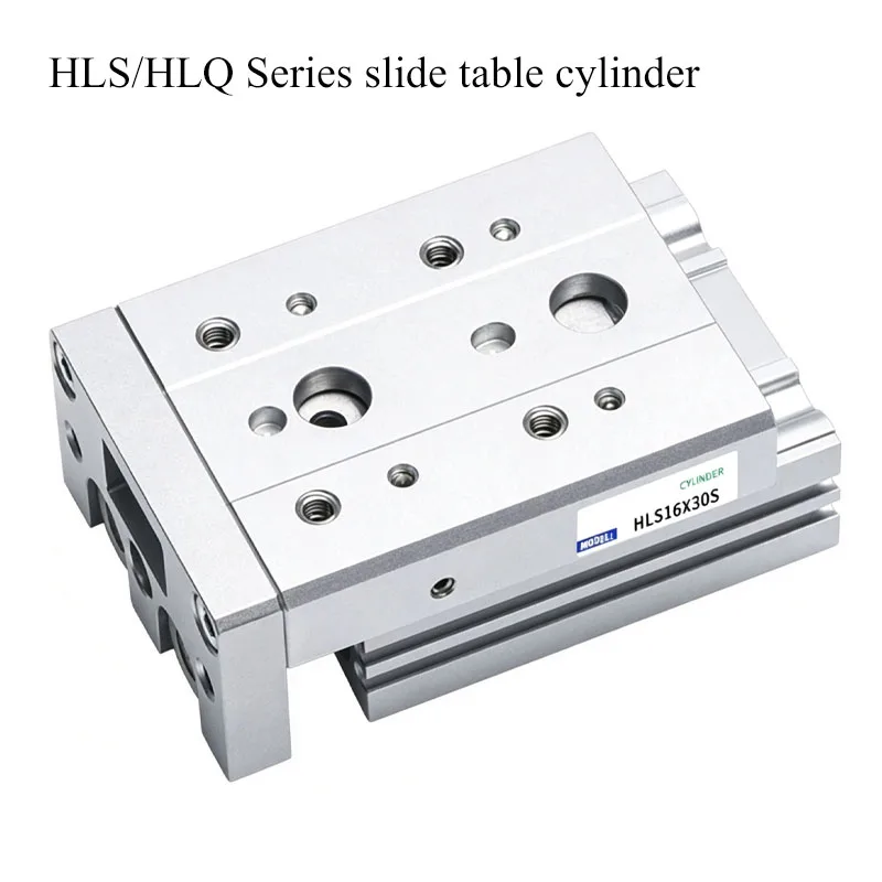 HLS HLQ Series Slide Table Cylinder with Guide Rail HLS6 HLS8 HLS12 HLS16 HLS20 HLS25 HLQ6 HLQ12-10 25 30 40 50 75 100 125 150
