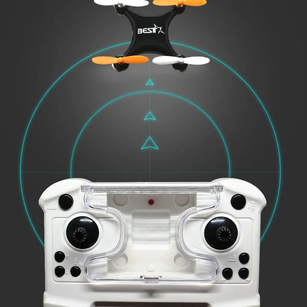 ABS Mini Remote Control Aircraft Flying with Light Rotation Remote Control Drone Training Portable Micro Aircraft Children's Toy