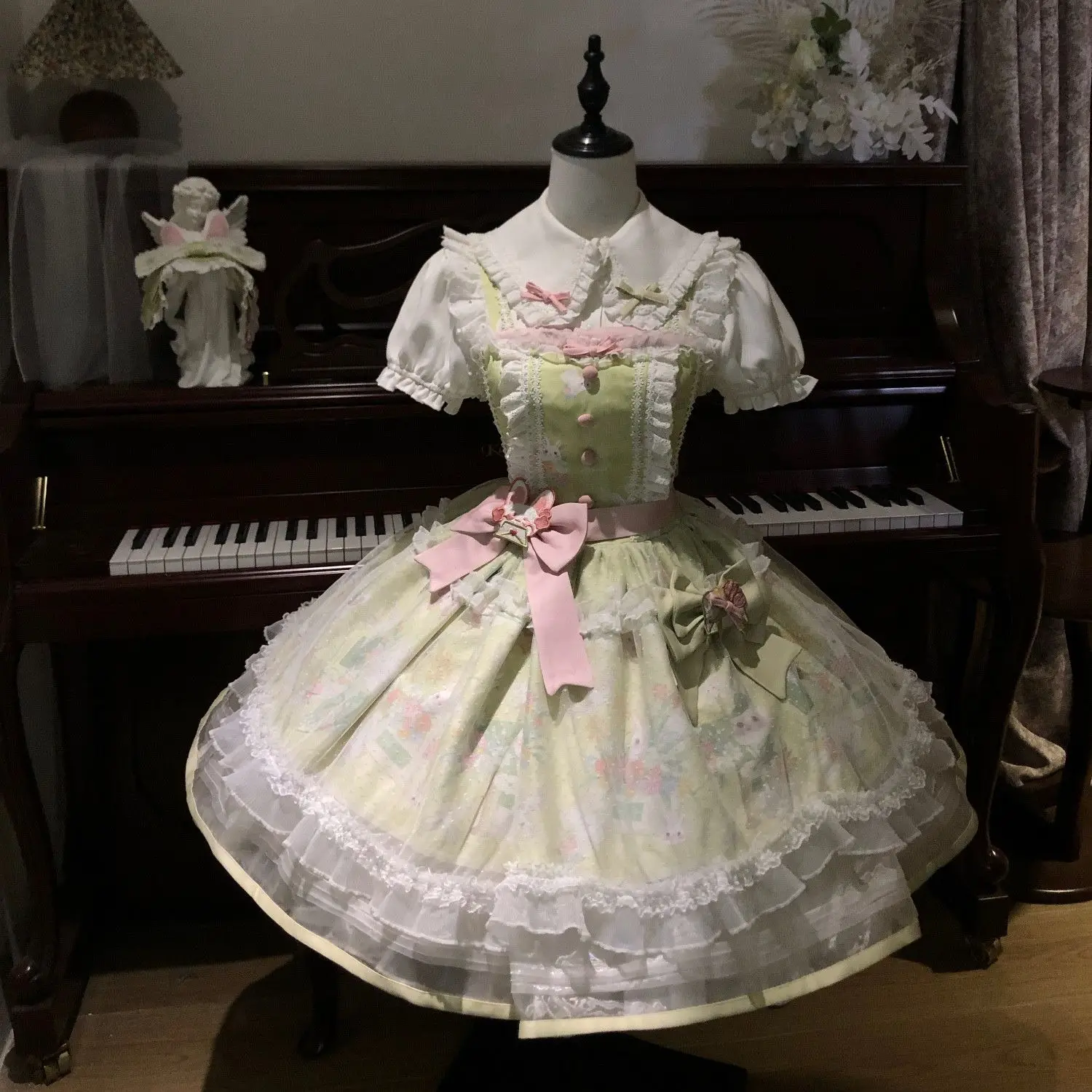 

Colafell Sweet Pomelo Honey House Original (Spring Day Letter) Нежное и милое платье принцессы в стиле Лолита