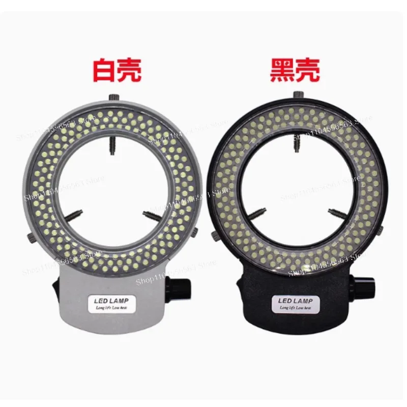 144 LED Microscope Ring Light, Inner Diameter 63mm Adjustable Brightness LED Illuminator for Stereo & Digital Microscope