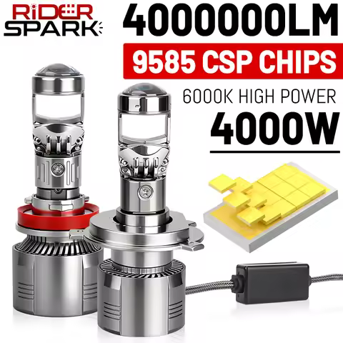 H7 H4 H11 LED Projector Lens Headlight H8 9005 9006 HB3 HB4 Car Bulb 6000K Canbus Turbo High Power Mini Auto/Moto Lamp Fog Light